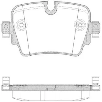 Тормозные колодки задние дисковые ROADHOUSE 21572.00