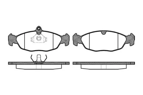 Гальмівні колодки передні дискові ROADHOUSE 2393.00