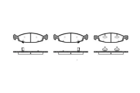 Тормозные колодки передние дисковые ROADHOUSE 2736.02