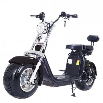 Електроскутер Citycoco Long 1500W, 60V12Ah, Black Rooder 00000050798