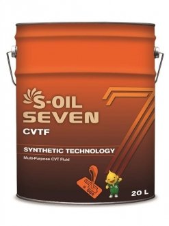 Трансмиссионное масло 20 л CVT Синтетическое S-Oil SNCVT20