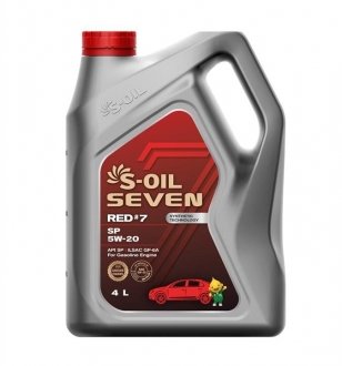 Моторное масло 4 л 5W20 Бензиновый Полусинтетическое S-Oil SREDSP5204 (фото 1)