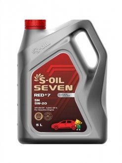 Моторное масло 5 л 5W20 Бензиновый Полусинтетическое S-Oil SRSN5205 (фото 1)