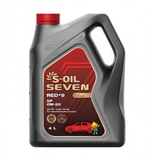 Моторное масло 4 л 0W20 Бензиновый, Турбированный Синтетическое S-Oil SRSP0204 (фото 1)