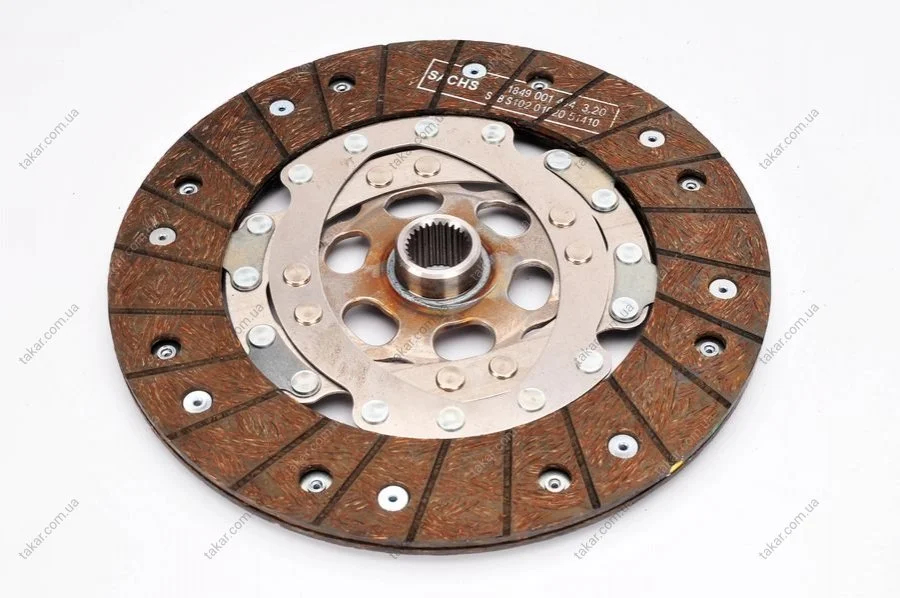 Диск зчепл. AUDI A1, A3,SEAT IBIZA II-IV, VW GOLF III-IV, POLO 1.6TDI-1.8-1.9TDI 95- (Вир-во) SACHS 1864 527 337 (фото 1)