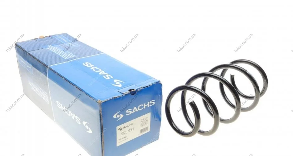 Пружина подвески передняя CC-SL SACHS 993 931 (фото 1)