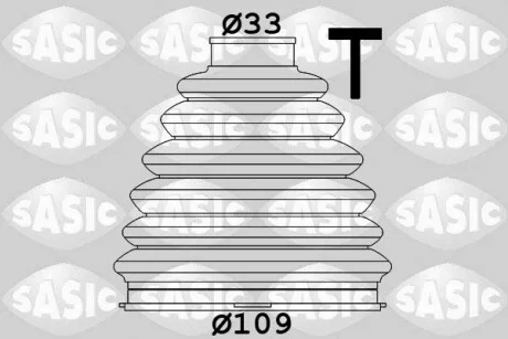 Пильовик ШРУСу з боку колеса TPE зовнішній SASIC 1900004