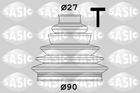 Пыльник ШРУСа двусторонний TPE внутренний, наружный передний мост SASIC 1906112
