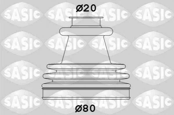 Пыльник ШРУСа со стороны колеса наружный SASIC 2933773 (фото 1)