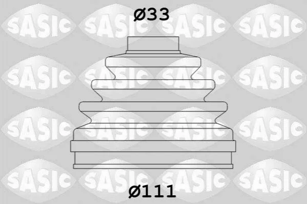 Пыльник ШРУСа со стороны колеса наружный SASIC 2933993 (фото 1)