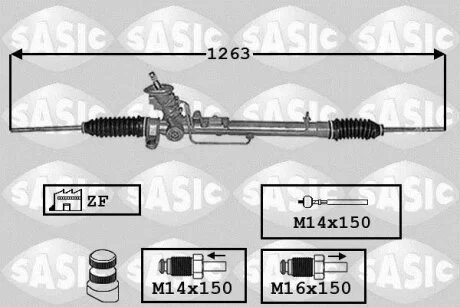 Рульова рейка SASIC 7006140