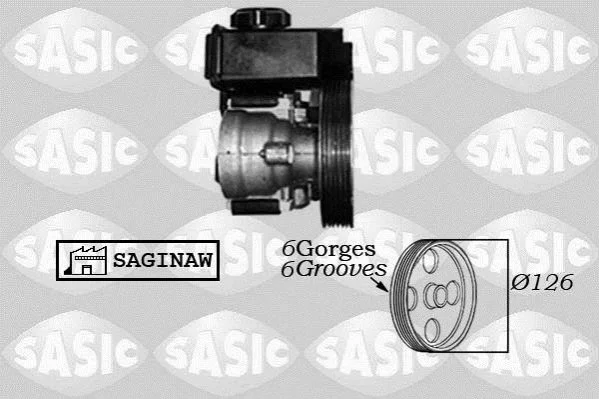 Насос ГПК PEUGEOT 206, 206+ 99- (Вир-во) SASIC 7070009 (фото 1)