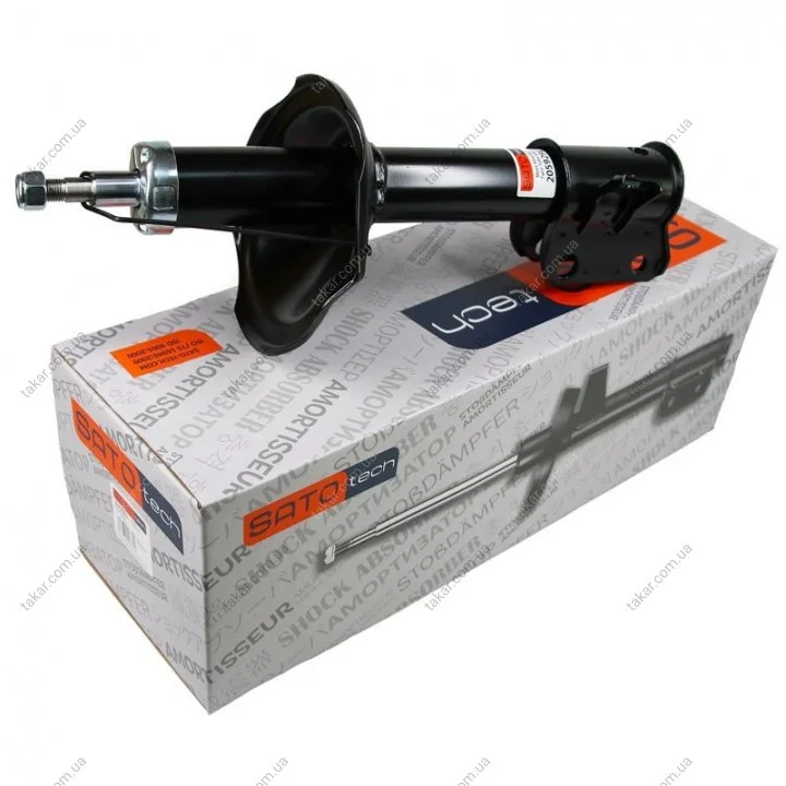 Амортизационная стойка газомасляная двухтрубная передняя левая SATO TECH 20592FL (фото 1)