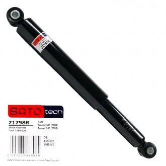Амортизаційна стійка газомасляна двотрубна задня двостороння SATO TECH 21798R