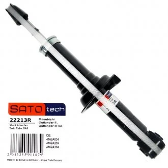 Амортизаційна стійка газомасляна двотрубна задня двостороння SATO TECH 22213R