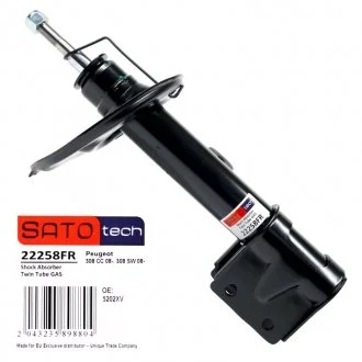 Амортизационная стойка газомасляная двухтрубная передняя правая SATO TECH 22258FR
