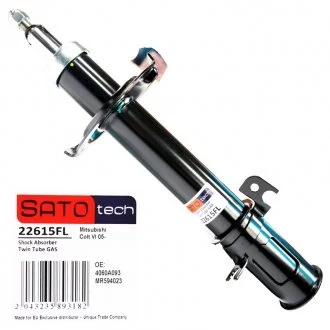 Амортизаційна стійка газомасляна двотрубна передня ліва SATO TECH 22615FL