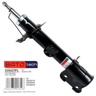 Амортизационная стойка газомасляная двухтрубная передняя левая SATO TECH 22627FL