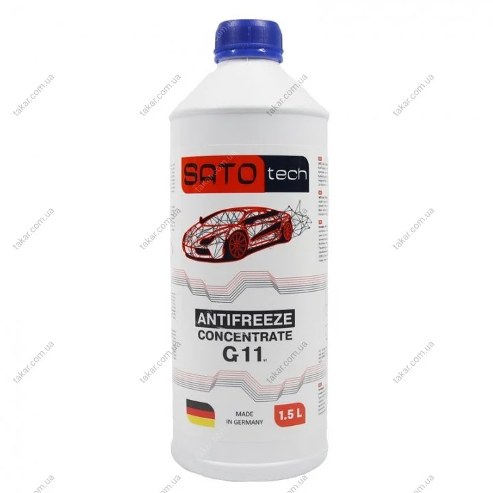 Антифриз-концентрат синій -80 °C, G11, 1,5 л SATO TECH G1101B (фото 1)