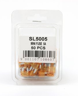 Запобіжник Mini 5A (пластикове пакування по 50шт) SHAFER SL5005 (фото 1)