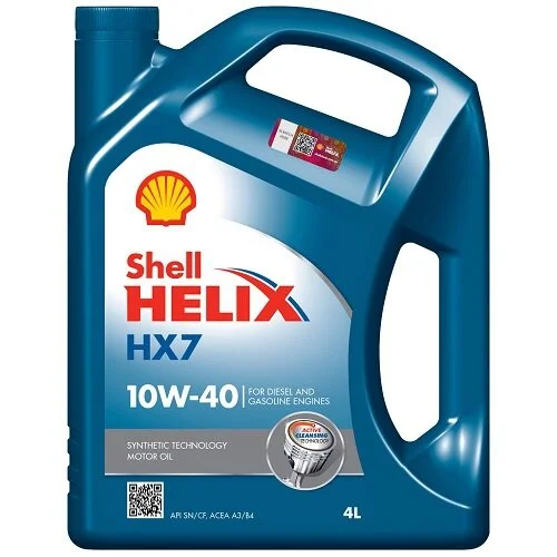 Масла моторные Helix HX7 10W-40 4л SHELL ТОВ-У001541 (фото 1)