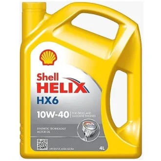 Олива моторна Helix HX6 10W-40 4л SHELL ТОВ-У001594