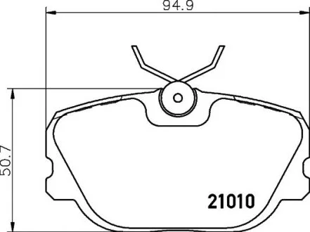 Тормозные колодки передние дисковые SIFFERT SF2611