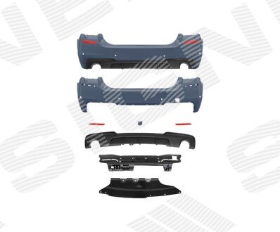 Бампер задній Signeda PBM04067BSET