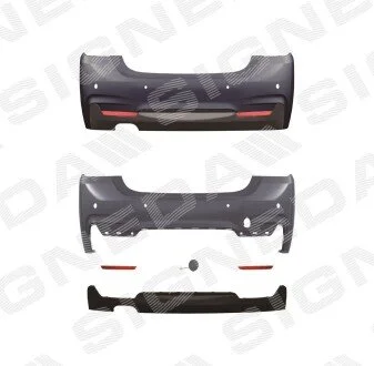 Бампер задний Signeda PBM04200BA