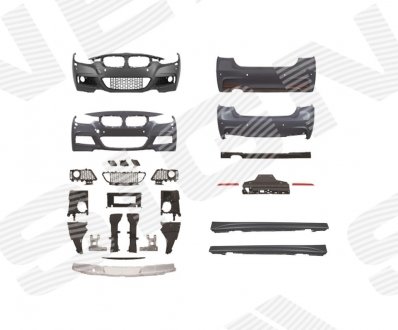 Обвіс BMW 3 (F30/F31/F35/F80), 11 - 15 (без порогов) Signeda PBM04296SET