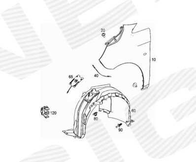 ПОДКРЫЛЬНИК Signeda PBZ11135AR