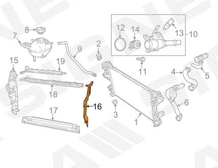 Дефлектор воздушный JEEP COMPASS, 17 - Signeda PCR33311AL