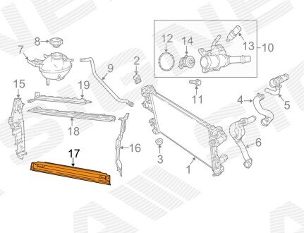 Дефлектор воздушный JEEP COMPASS, 17 - Signeda PCR33311AW