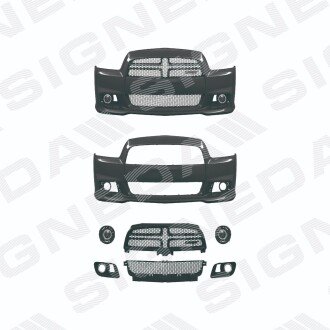 Бампер передний Signeda PDG04192BASET