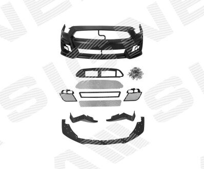 Бампер передний Signeda PFD04337GT500