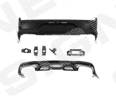 Бампер задній Signeda PFD04459GT500