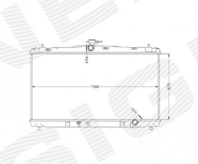 Радиатор TOYOTA CAMRY (XV50), 12 - 14 Signeda RA37192A