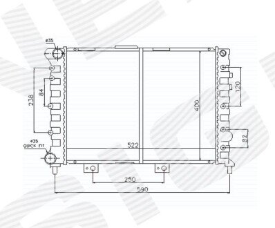 Радіатор Signeda RA60049