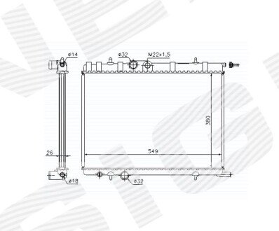 РАДИАТОР Signeda RA63502A