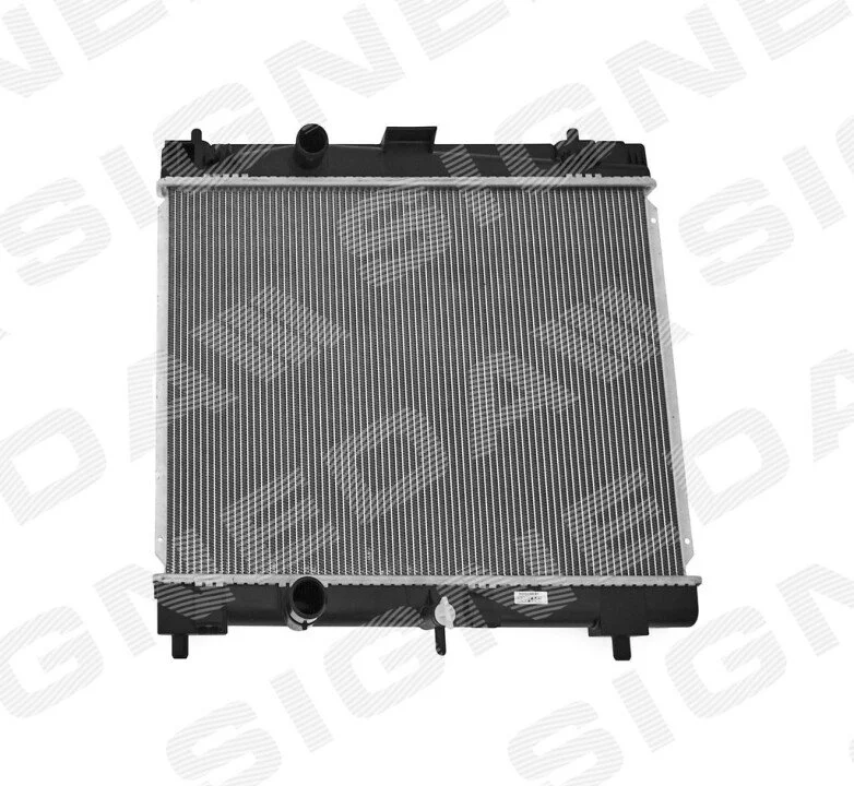 Радиатор охлаждения двигателя алюминий, пластик, механическая, автоматическая коробка передач Signeda RA64671K (фото 1)