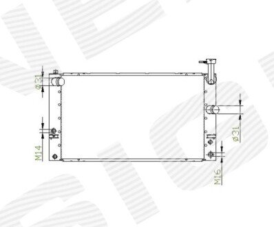 РАДИАТОР Signeda RA646809