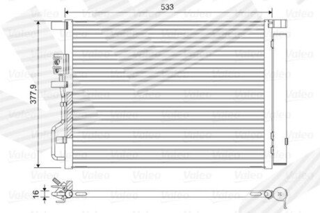 Радіатор кондиціонера із осушувачем Signeda RC082792VA