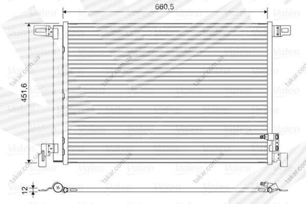 Радиатор кондиционера с осушителем Signeda RC169375VA (фото 1)