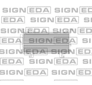 Радиатор кондиционера (Конденсатор) с осушителем Signeda RC4454
