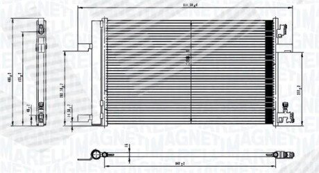 Радіатор кондиціонера із осушувачем Signeda RC712426MM