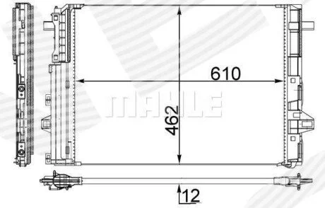 Радиатор кондиционера с осушителем Signeda RC723186MH