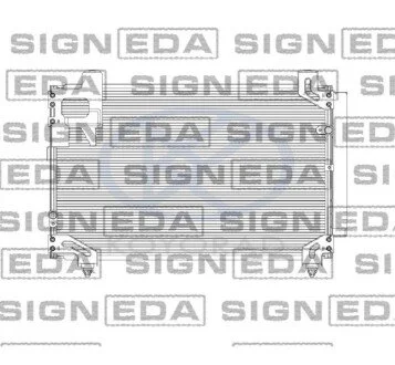 Радиатор кондиционера (Конденсатор) с осушителем Signeda RC940020