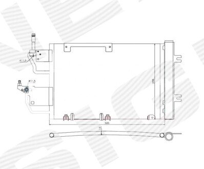 Радиатор кондиционера (Конденсатор) с осушителем Signeda RC940052