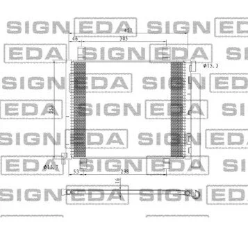 Радиатор кондиционера с осушителем Signeda RC940254