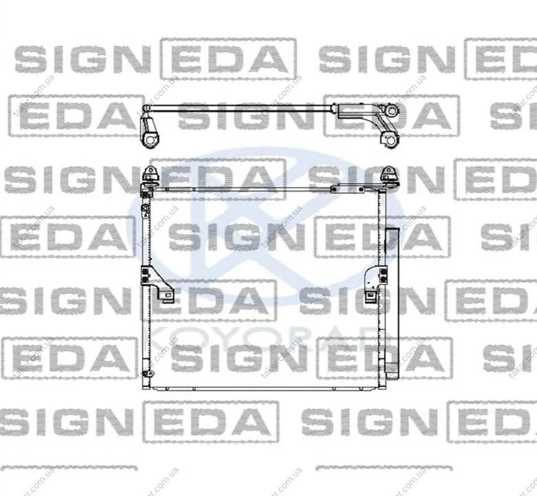 Радіатор кондиціонера (Конденсатор) з осушувачем Signeda RC940367 (фото 1)